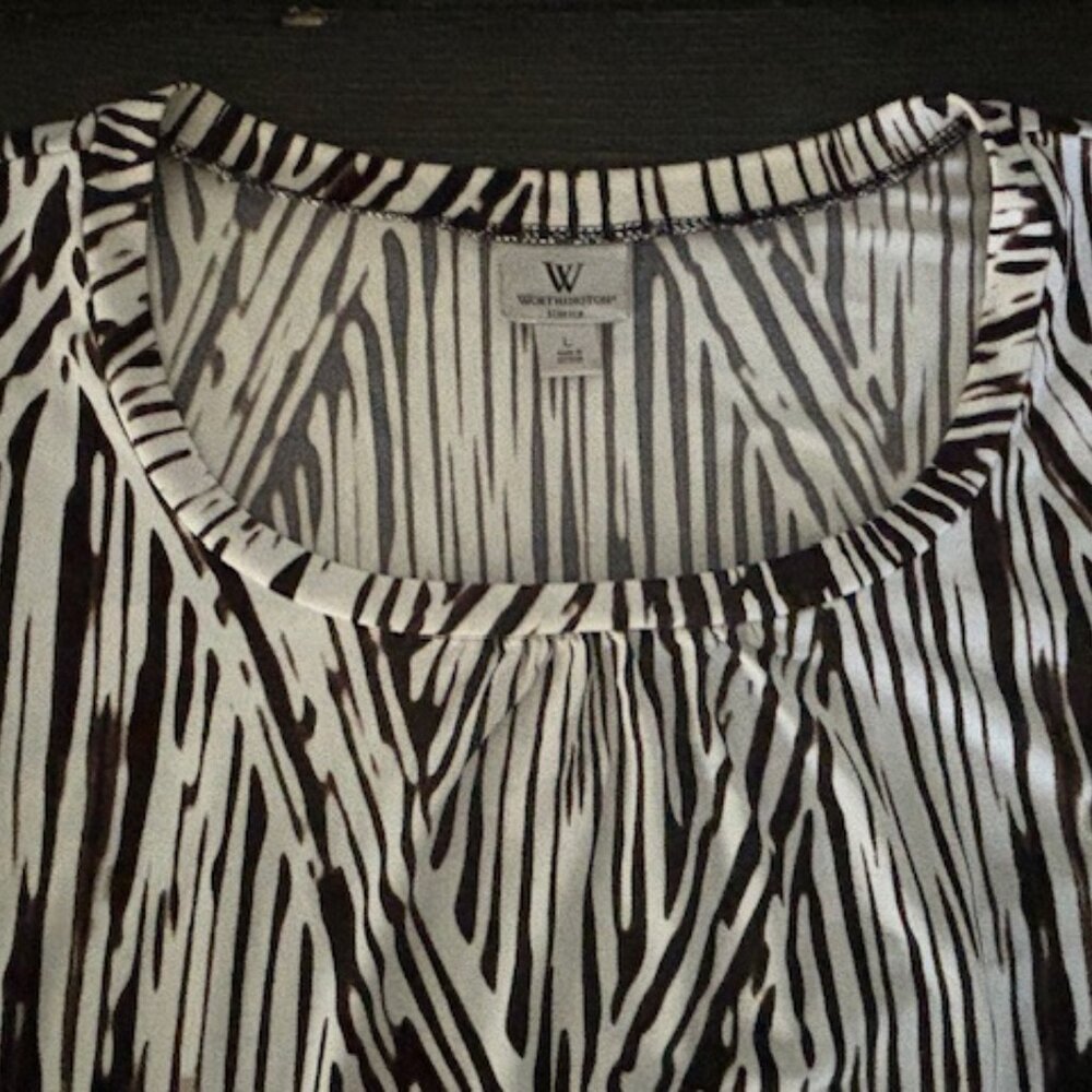 Set of 3 Worthington Scoop Neck Cap Sleeve Tops - Size Large - Picture 13 of 16
